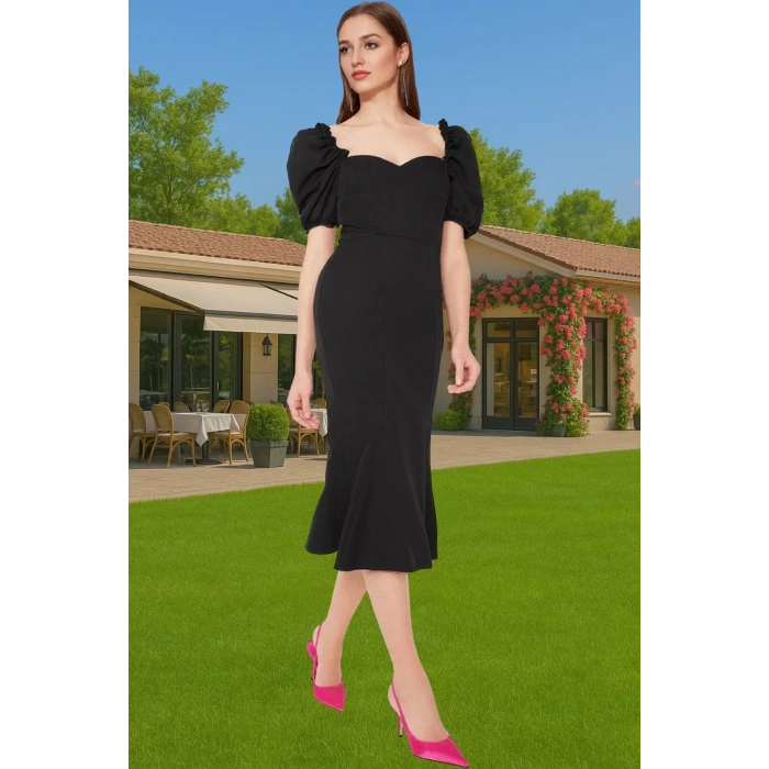 Rahat Yazlık Midi Boy Bodycon Abiye Elbise Uzun Ömürlü Günlük Kullanım İçin Rahat Ve Şık