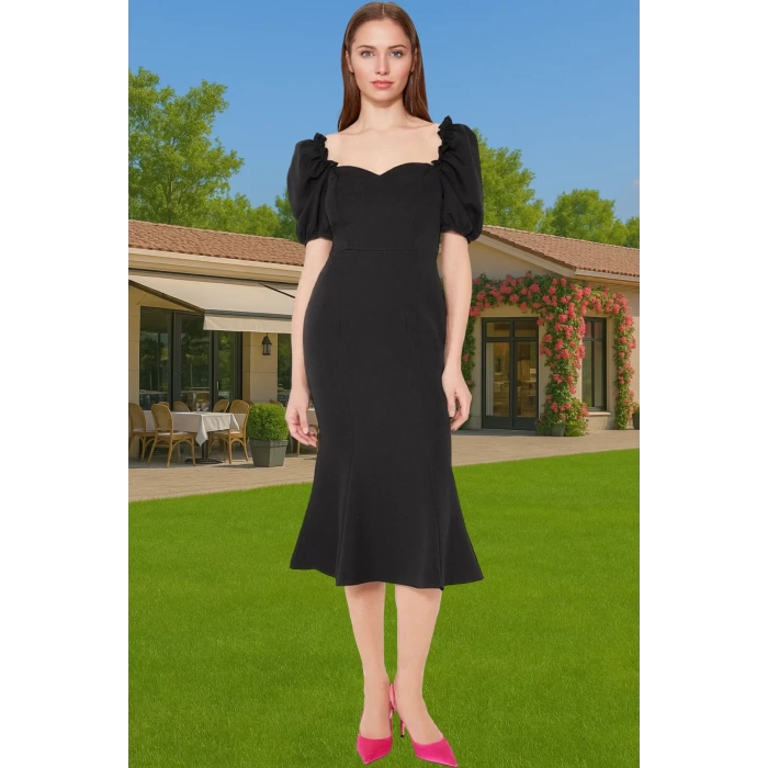 Rahat Yazlık Midi Boy Bodycon Abiye Elbise Uzun Ömürlü Günlük Kullanım İçin Rahat Ve Şık