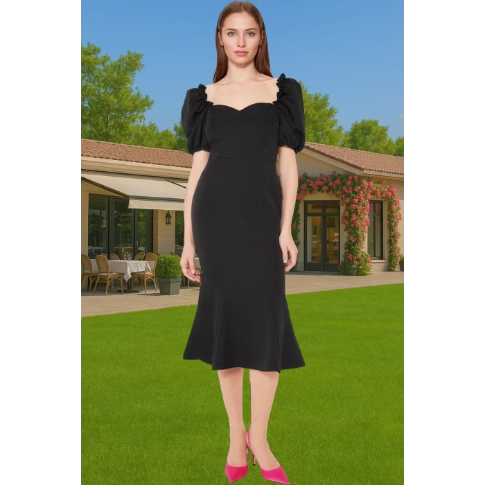 Rahat Yazlık Midi Boy Bodycon Abiye Elbise Uzun Ömürlü Günlük Kullanım İçin Rahat Ve Şık