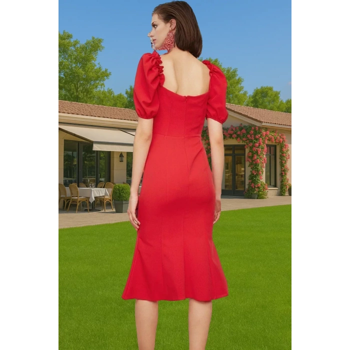 Rahat Yazlık Midi Boy Bodycon Abiye Elbise Uzun Ömürlü Günlük Kullanım İçin Rahat Ve Şık