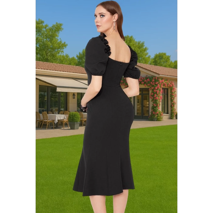 Rahat Yazlık Midi Boy Bodycon Abiye Elbise Uzun Ömürlü Günlük Kullanım İçin Rahat Ve Şık