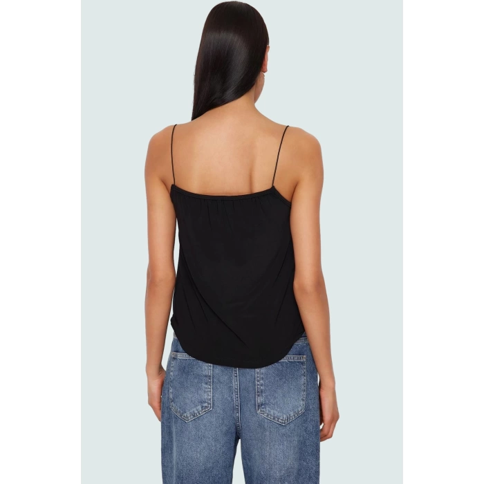 Regular Kalıp Kolsuz Polyester Bluz Günlük Kullanım İçin Mükemmel Seçim Özenle Seçilmiş