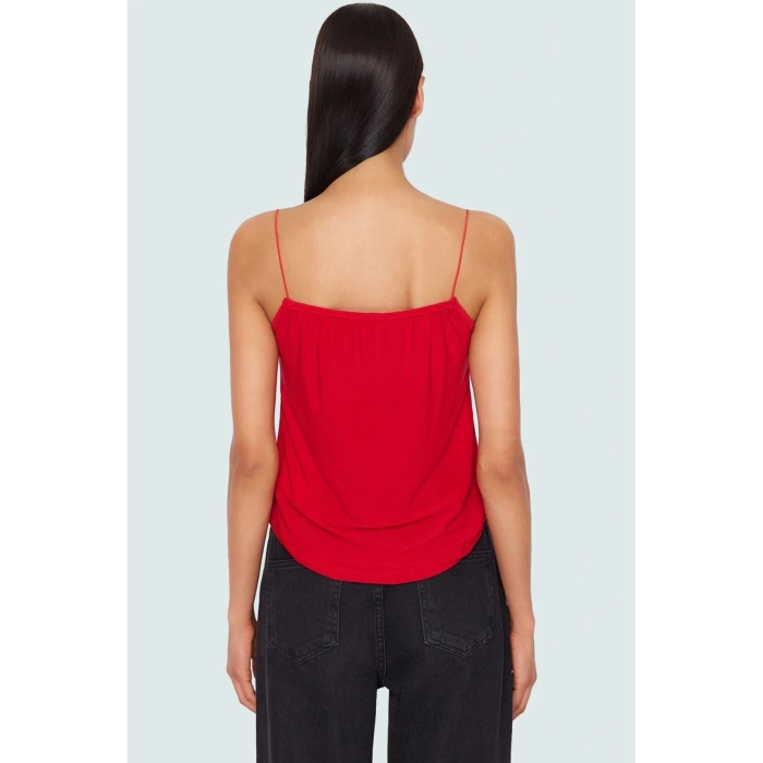 Regular Kalıp Kolsuz Polyester Bluz Günlük Kullanım İçin Mükemmel Seçim Özenle Seçilmiş