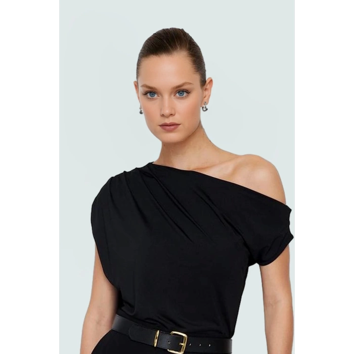 Regular Kalıp Polyester Bluz Yazlık Şıklık Seçkin Malzeme