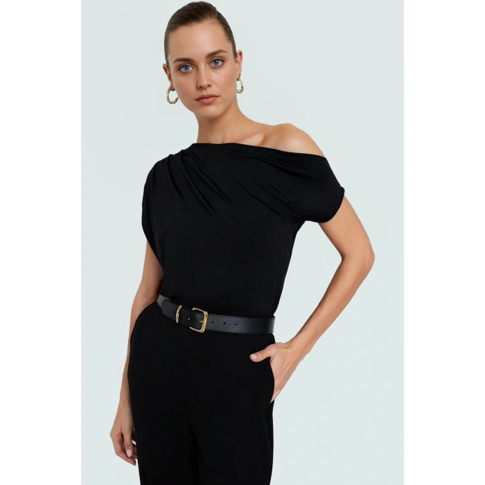 Regular Kalıp Polyester Bluz Yazlık Şıklık Seçkin Malzeme
