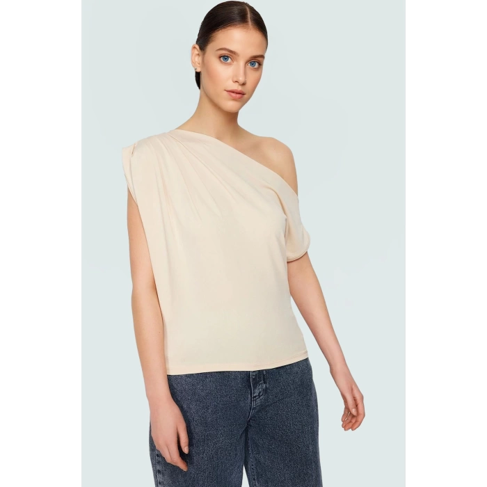 Regular Kalıp Polyester Bluz Yazlık Şıklık Seçkin Malzeme