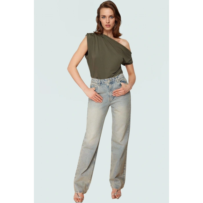 Regular Kalıp Polyester Bluz Yazlık Şıklık Seçkin Malzeme