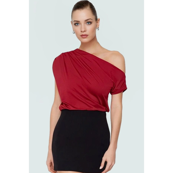 Regular Kalıp Polyester Bluz Yazlık Şıklık Seçkin Malzeme