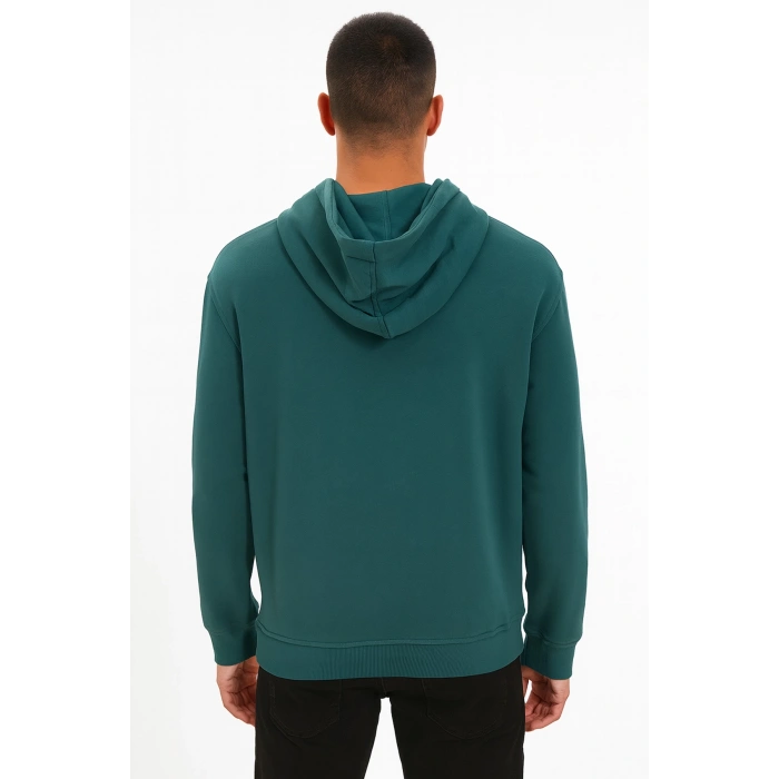 Erkek Kordonsuz Hoodie Kapüşonlu Sweatshirt Rahat Spor Tarz Giyime Uygun Sweat