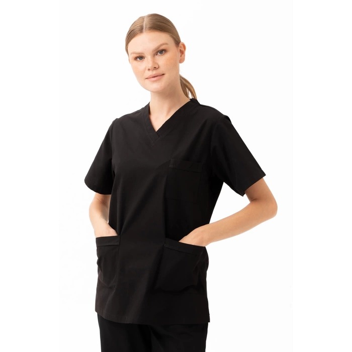 Santolina V Yaka Üniforma - Doktor, Hemşire, Sağlık Çalışanları İçin Rahat Ve Dayanıklı Scrubs