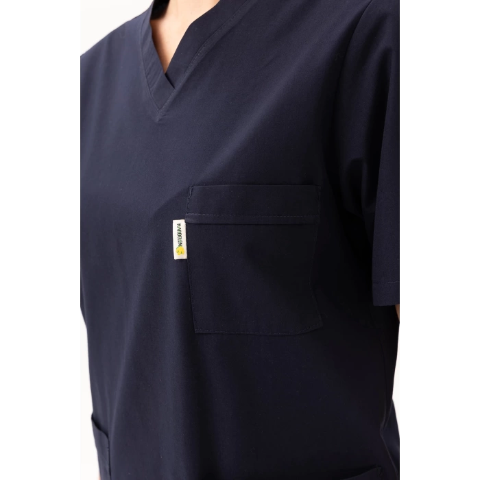 Santolina V Yaka Üniforma - Doktor, Hemşire, Sağlık Çalışanları İçin Rahat Ve Dayanıklı Scrubs