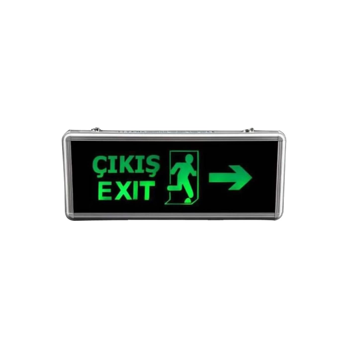 Şarjlı Acil Çıkış Armatürü MT EXIT01 – LEDli Yönlendirme Levhası