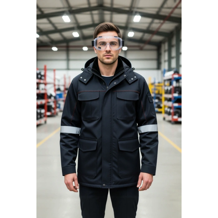 Şeffaf Gözlük Koruyucu İş Güvenliği Gözlüğü 024a Starline Tam Kapalı Koruma