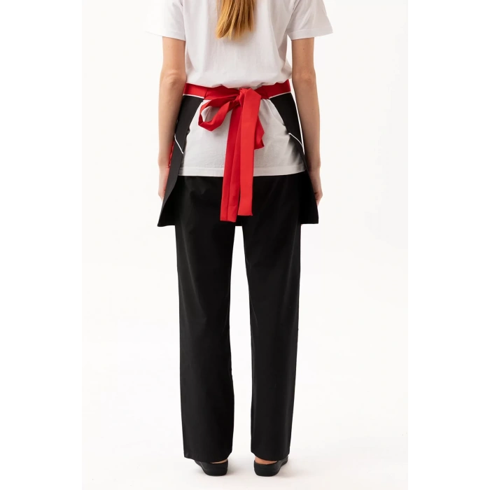 Servis Önlüğü KırmızıSiyahBeyaz İş Güvenliği Laurus