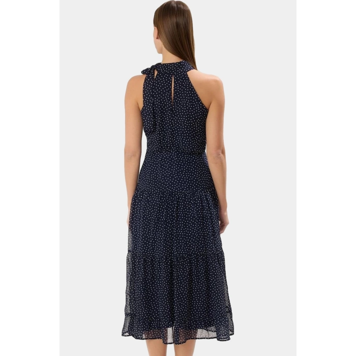 Şifon Dokuma A line Puantiyeli Elbise Yazlık Yüksek Kalite Şık Görünüm Modern Stil