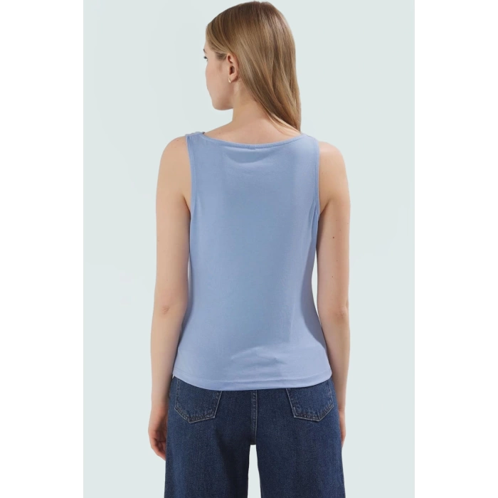 Şık Bluz Modal Kumaş Degaje Yaka Fitted Kalıp Yazlık Günlük Stil Uzun Ömürlü Yüksek Kalite
