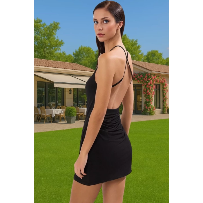Şık Bodycon Midi Plaj Elbise Örme Kumaş Yazlık Günlük Özenle Seçilmiş Dayanıklı Malzeme