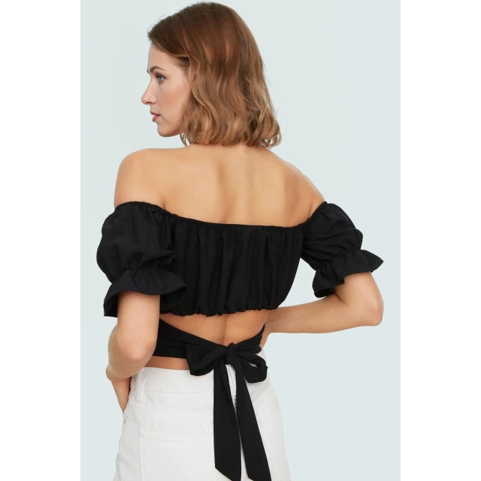 Şık Poplin Bluz Omzu Yazlık Casual Tasarım Kaliteli İşçilik Özel Premium Kalite