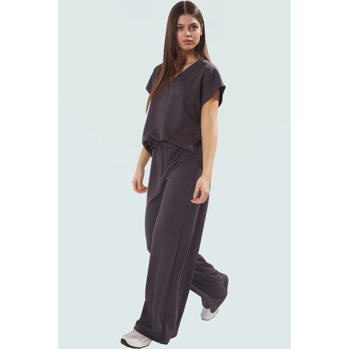 Şık ve Rahat Örme Alt Üst Takım Viskoz Polyester Elastan Karışımı Kaliteli İşçilik