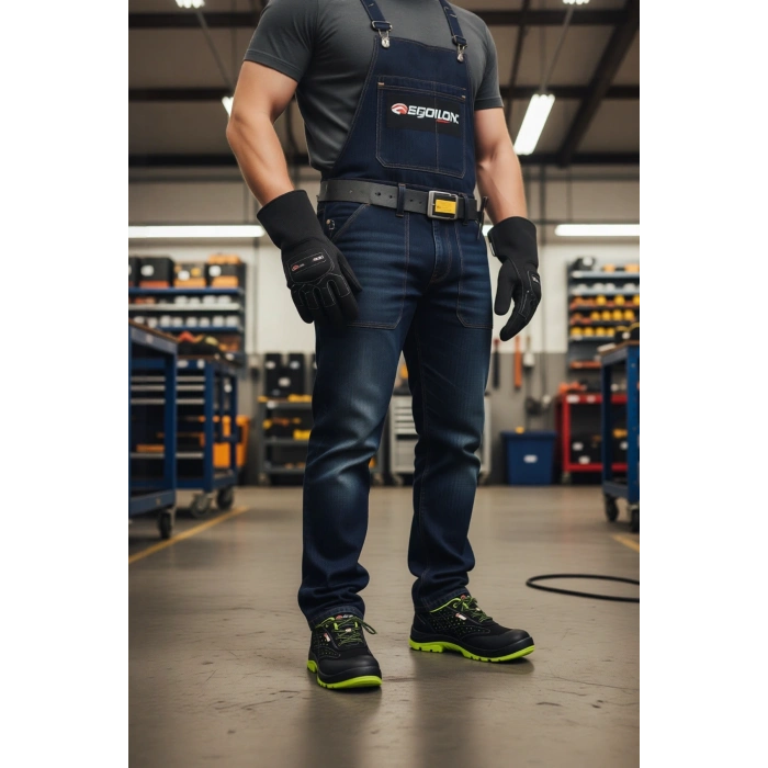 Sixton Is Guvenligi Ayakkabisi Neon 10327 Capua Src Kompozit Burunlu Deri Yüksek Bilek