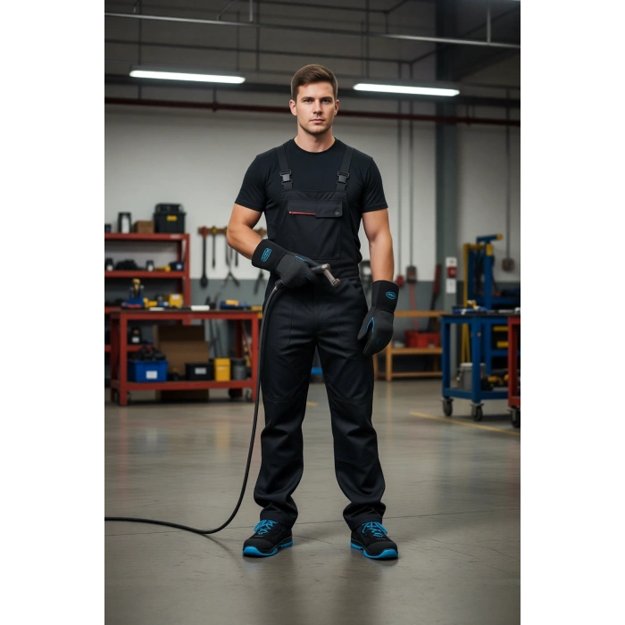 Sixton Peak SiyahTurkuaz İş Güvenliği Ayakkabısı 91328 Ritmo Cuban Çelik Burunlu Esd