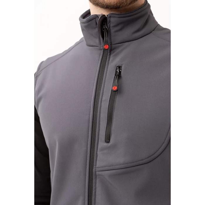 Softshell Erkek Yelek Kışlık İş Güvenliği Salina Günlük Kullanıma Uygun Konforlu Kesim Fermuarlı