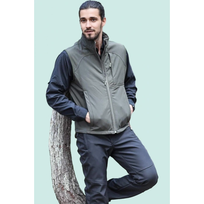 Softshell Yelek Erkek Rüzgar Geçirmez Su İtici Nefes Alabilir Fy82 Fiyort Kenai Outdoor