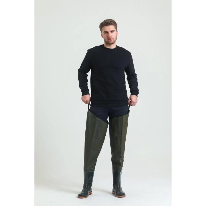 Su Geçirmez Balıkçı Çizmesi PVC Ayak Bileğine Kadar 1650 Kasık Çizme İkç Renk