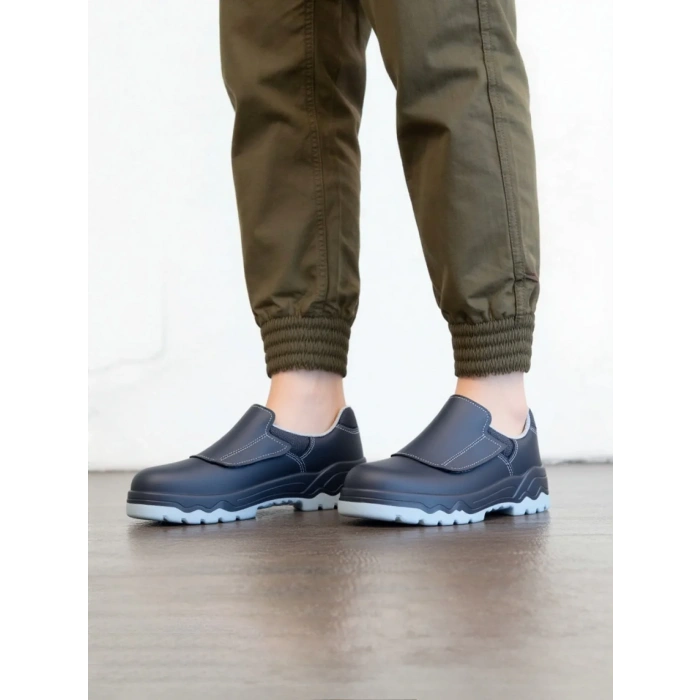 Su Geçirmez Cilt Deri İş Ayakkabısı 096 EN ISO 20345 Mekap Bora Suya Çelik Burunlu