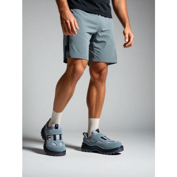 Süet Elektrikçi Ayakkabısı Hafif ve Yalıtımlı ISG Modeli 157 Mekap Kompozit Burunlu Yalıtkan