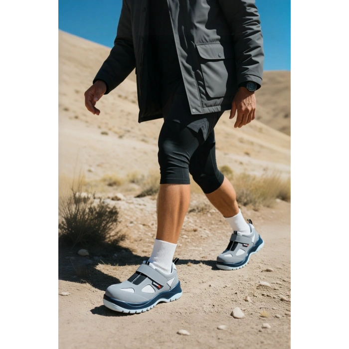 Süet İş Güvenliği Ayakkabısı Mekap Jüpiter S1 157 EN ISO 20345 Deri Çelik Burunlu