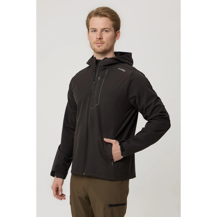 Outdoor Tactical Softshell Nefes Alabilir Su Rüzgar Geçirmez Kumaş Hafif Kapüşonlu Konforlu Mont