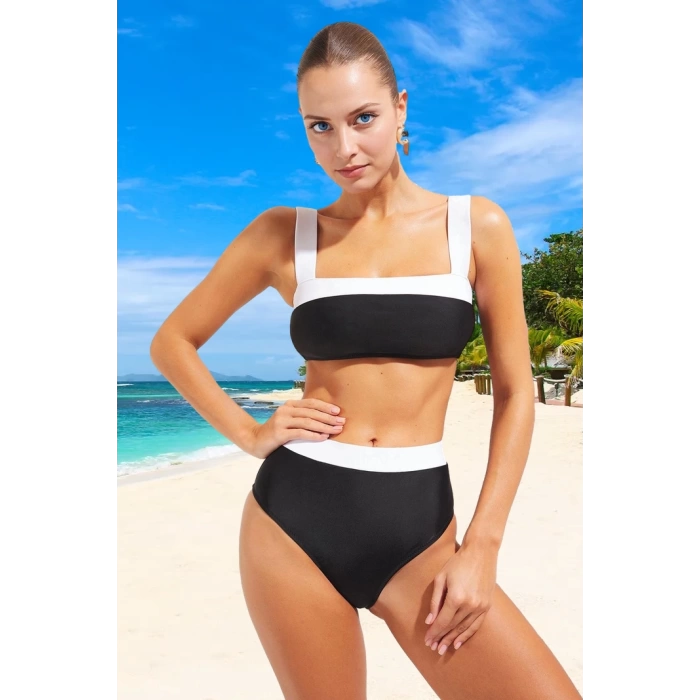 Tasarım Bikini Takımı Hızlı Kuruyan Premium Kalite Esnek Kumaş UV Korumalı Su Sporları İçin