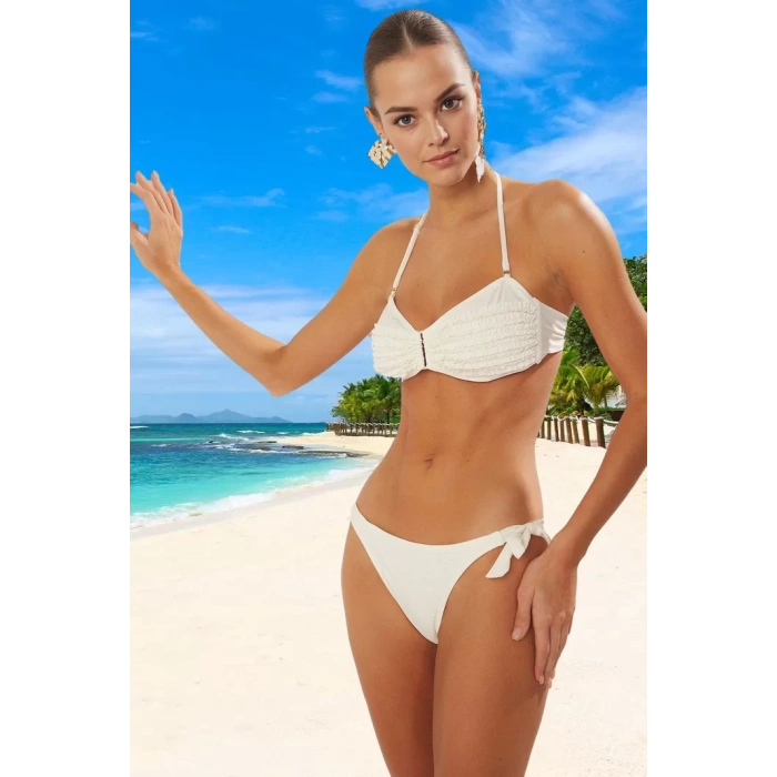 Tasarım Bikini Takımı Plaj Ve Havuz İçin UV Korumalı Klora Dayanıklı Su Sporları