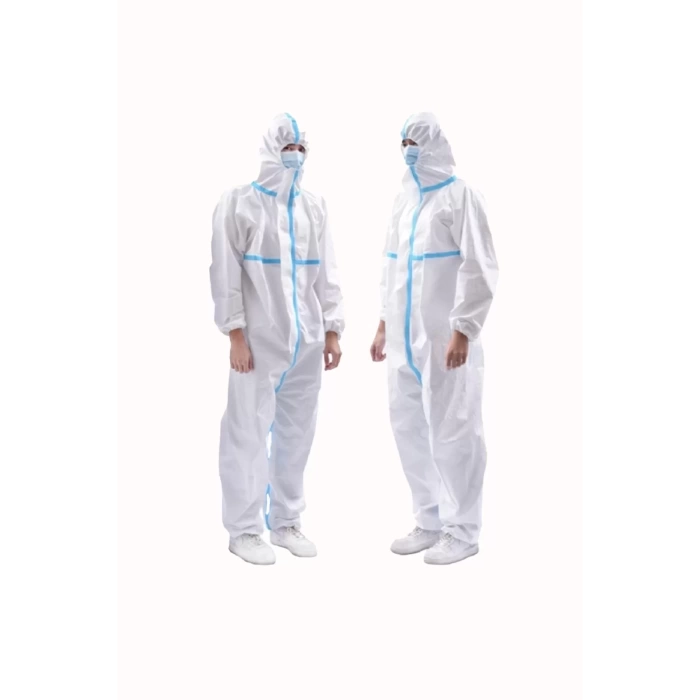 Tek Kullanımlık Koruyucu Tulum - 55gr Laminasyonlu, Sıvı Geçirmez, Tam Koruma İçin Medikal ve Endüstriyel