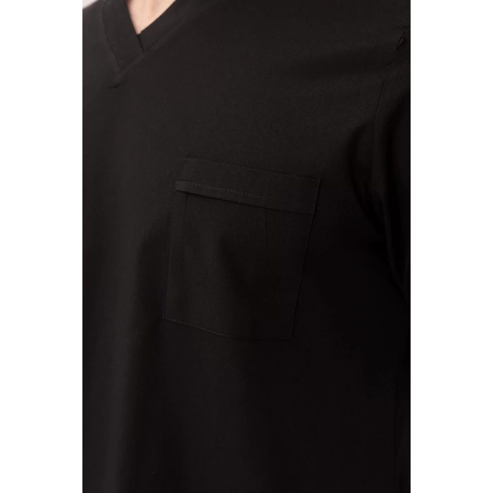 Terycotton V Yaka Bordosu Sağlık Üniforması Santolina Üniforma Doktor Hemşire Çalışanları İçin