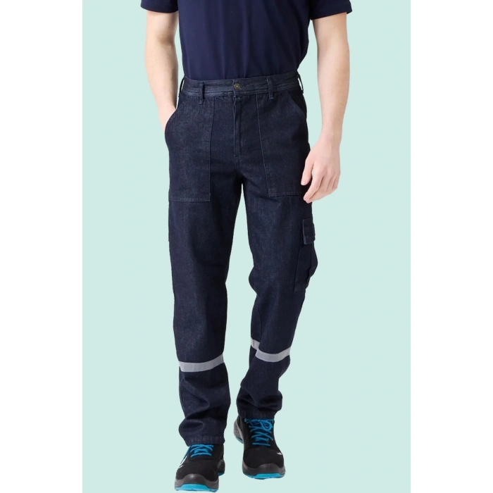Tulipa Denim Yazlık İş Pantolonu Koyu Hafif