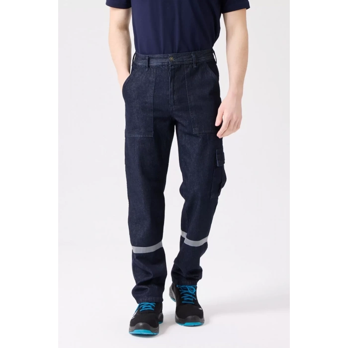 Tulipa Denim Yazlık İş Pantolonu Koyu Hafif