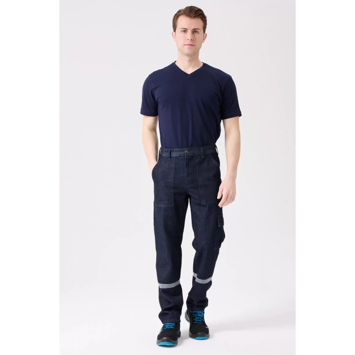 Tulipa Denim Yazlık İş Pantolonu Koyu Hafif