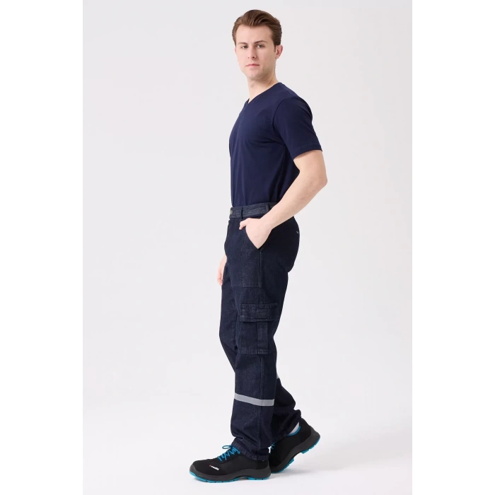 Tulipa Denim Yazlık İş Pantolonu Koyu Hafif