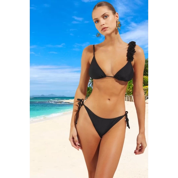 Üçgen Bikini Takımı Özel Tasarım Plaj Ve Havuz İçin Esnek Kumaş Su Sporları
