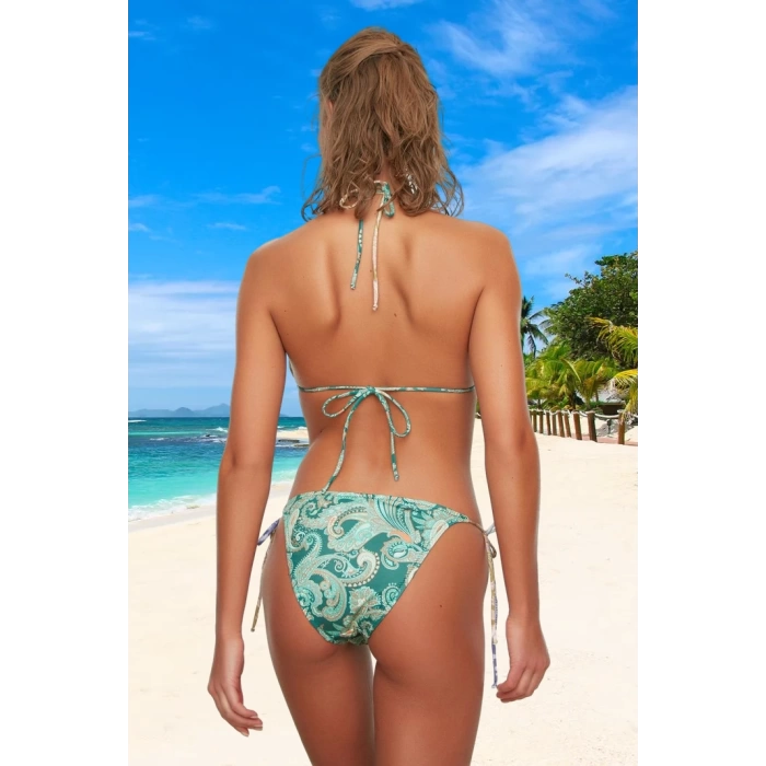 Üçgen Desenli Bikini Takımı Ergonomik Kesim Premium Kalite Özel Tasarım Yüksek Konfor
