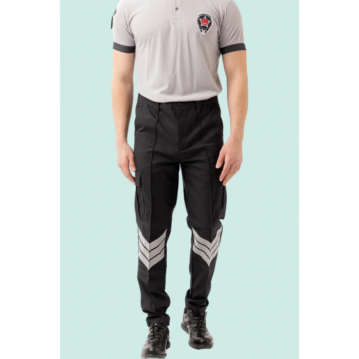 Unisex Güvenlik Pantolonu Yansıtıcı Detay Münih Görevlisi