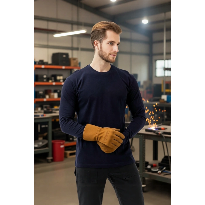 Uzun Kollu Penye Tshirt Is Gvenligi ve Konfor Padus Basic shirt Şıklığın Konforun Buluşma Noktası