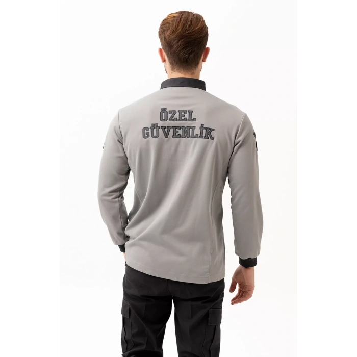 Uzun Kollu Polo Tişört İş Güvenliği Armalı Görünüm Konfor