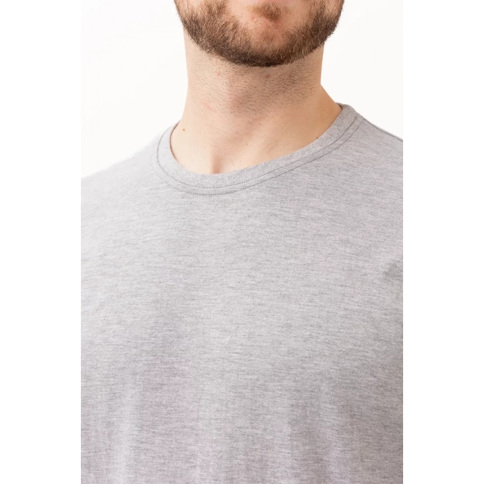Uzun Kollu Tshirt 50 Pamuk Polyester Gaura Basic shirt Rahat Şık Tasarım Günlük Kombinler