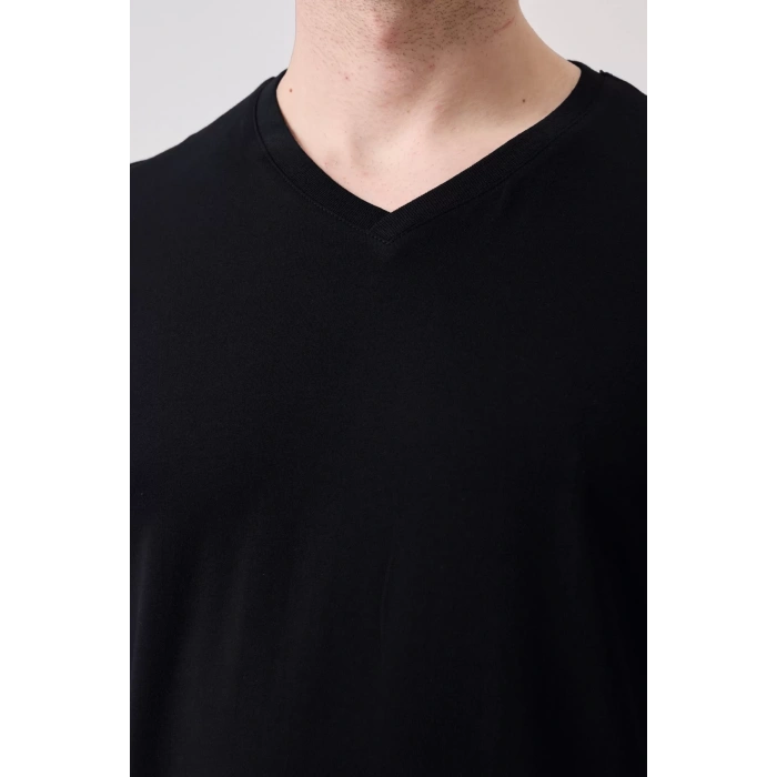 V Yaka 100 Pamuk Penye Tshirt Is Gvenligi Galanthus shirt Nefes Alabilir Rahat Şık Tasarım