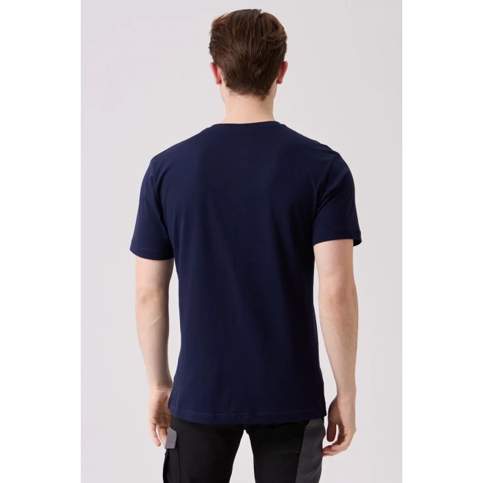 V Yaka 100 Pamuk Penye Tshirt Is Gvenligi Galanthus shirt Nefes Alabilir Rahat Şık Tasarım