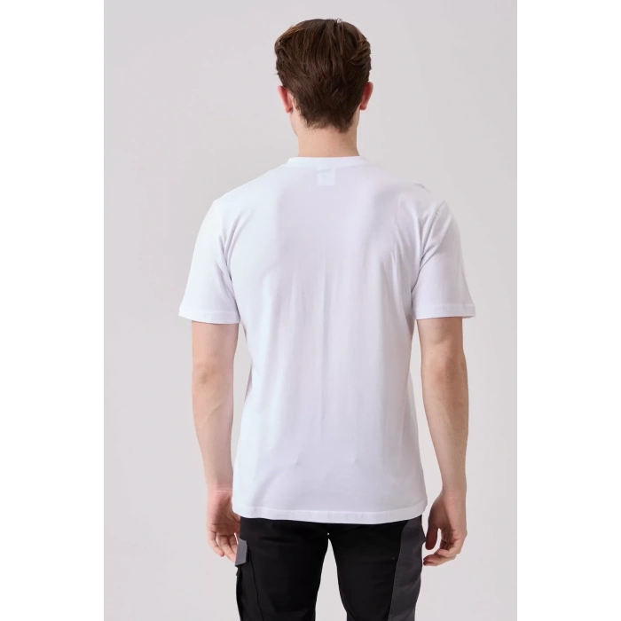 V Yaka 100 Pamuk Penye Tshirt Is Gvenligi Galanthus shirt Nefes Alabilir Rahat Şık Tasarım