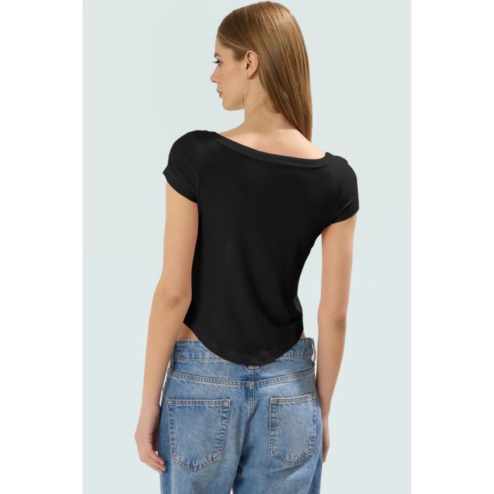 V Yaka Fitted Poliviskon Kaşkorse Bluz Günlük Stil Zarifane Tasarım Yüksek Kalite Trend